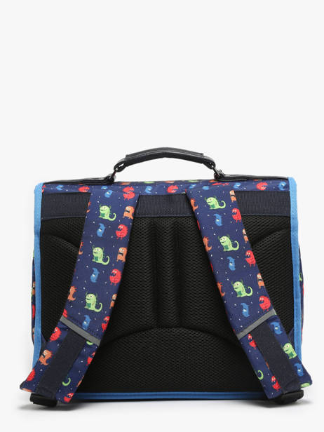 Cartable Enfant 2 Compartiments Cameleon Multicolore retro CA35 vue secondaire 4