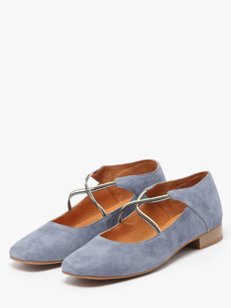 Ballerines Anima En Cuir Mam'zelle Bleu women CSGAN25 vue secondaire 2
