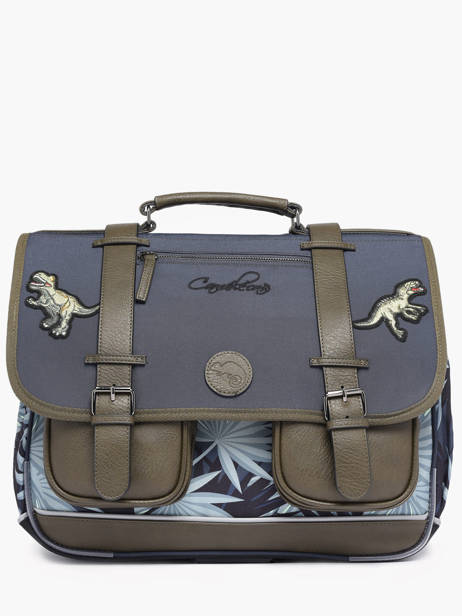 Cartable 3 Compartiments Cameleon Gris vintage urban PBVBCA41