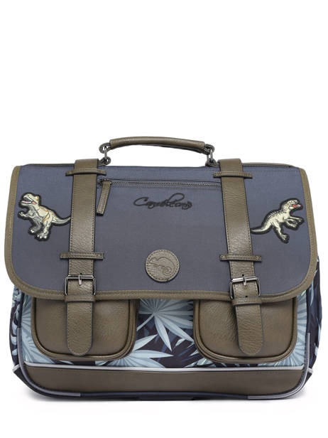 Cartable 3 Compartiments Cameleon Gris vintage urban PBVBCA41 vue secondaire 7