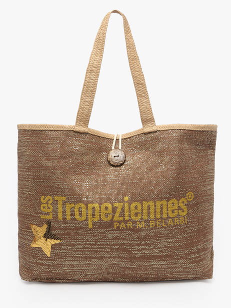 Sac Porté épaule Panama Papier Les tropeziennes Marron panama TZ01