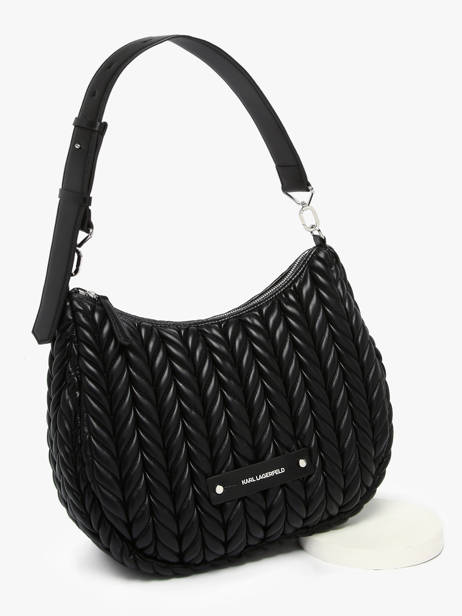Sac Porté épaule K Weave Polyurethane Karl lagerfeld Noir k weave A3W30147 vue secondaire 2