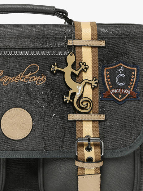 Cartable à Roulettes 3 Compartiments Cameleon Gris vintage urban CR41 vue secondaire 7