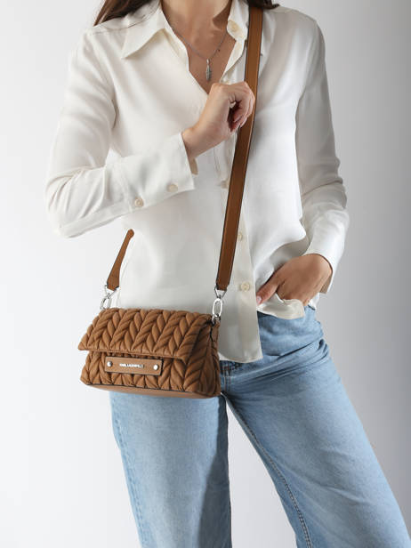 Sac Bandoulière K Weave Polyurethane Karl lagerfeld Marron k weave A2W30153 vue secondaire 1