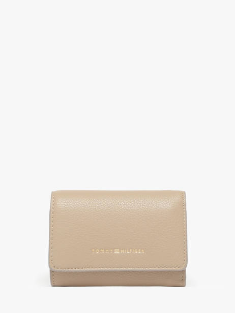 Portefeuille Tommy hilfiger Beige th logotape AW17477