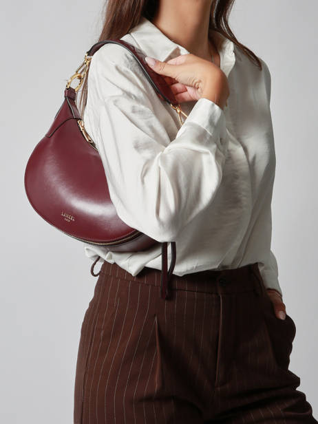 Sac Bandoulière Origami Cuir Lancel Violet origami A13313 vue secondaire 1