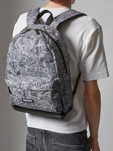 Sac à Dos 1 Compartiment Fortnite Noir gamer 24IZ204B vue secondaire 1