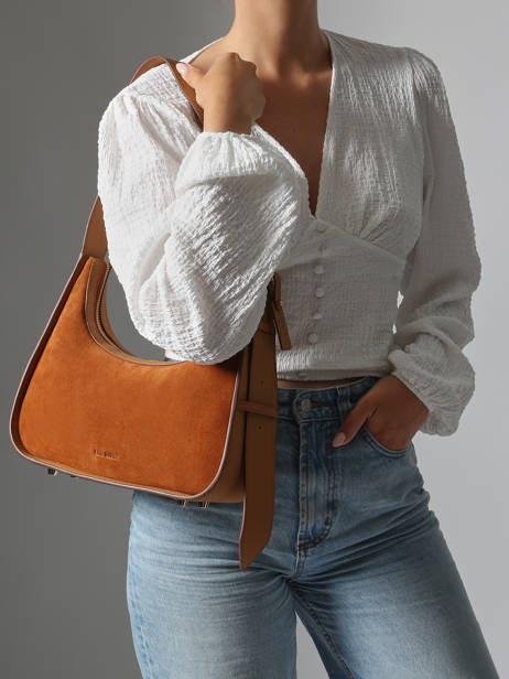 Sac Porté épaule La Suite Cuir Paul marius Orange la suite VICTOSUI vue secondaire 1