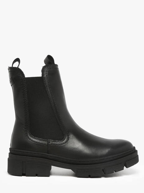 Chelsea Boots En Cuir Tamaris Noir women 41