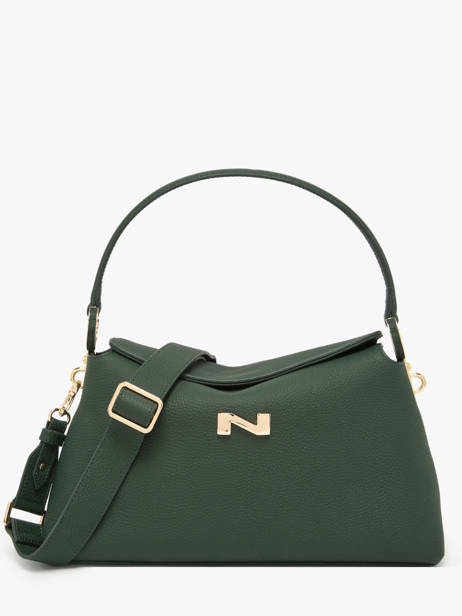 Sac Porté épaule Freesia Cuir Nathan baume Vert eden 4