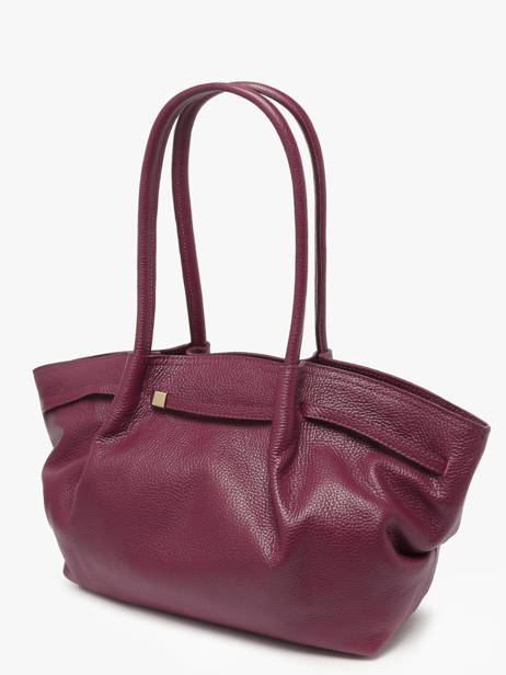 Sac Porté épaule Caviar Cuir Milano Violet caviar CA25062 vue secondaire 2