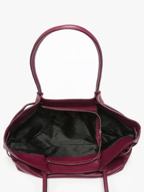 Sac Porté épaule Caviar Cuir Milano Violet caviar CA25062 vue secondaire 3