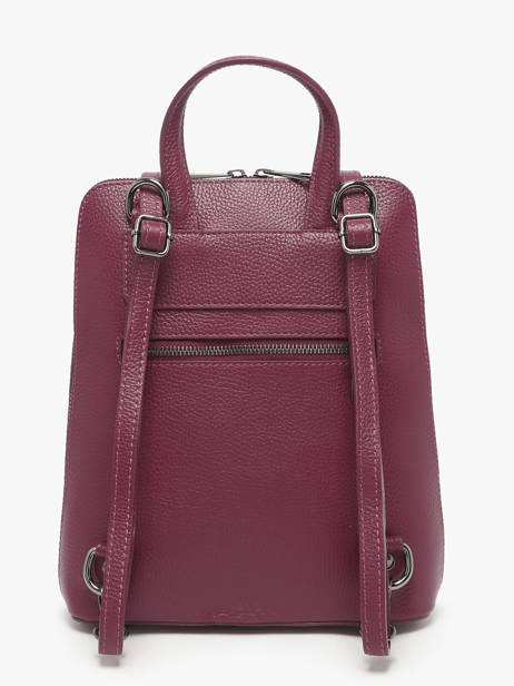 Sac à Dos Et épaule Milano Violet caviar CA240615 vue secondaire 3