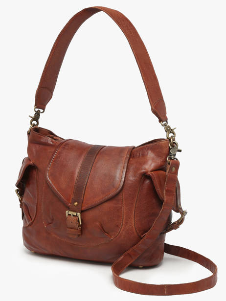 Sac Porté épaule Heritage Cuir Biba Marron heritage CLT1L vue secondaire 2