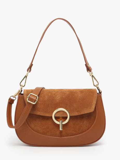 Sac Bandoulière Velvet Caviar Cuir Milano Marron velvet caviar VC25069