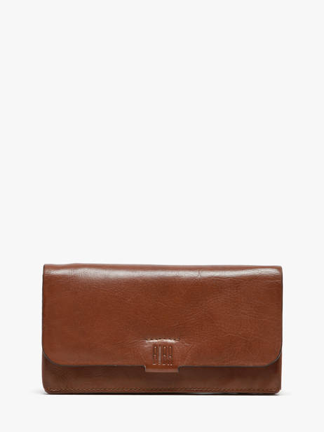 Portefeuille Cuir Biba Marron wallet VET2L