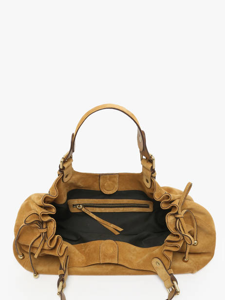 Sac Porté épaule Chiara Cuir De Vachette Gerard darel Jaune chiara DCS84407 vue secondaire 3