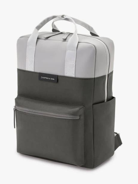 Sac à Dos Business 1 Compartiment + Pc 15'' Kapten and son Gris backpack BERGEN vue secondaire 2