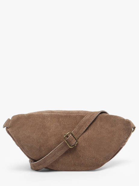 Sac Banane Milano Marron velvet VE24119 vue secondaire 4