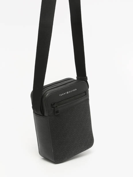 Sac Bandoulière Tommy hilfiger Noir monogram AM13836 vue secondaire 1