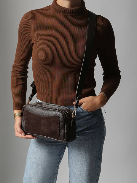 Sac Bandoulière Brodery Torrow Marron brodery TBRO04 vue secondaire 1