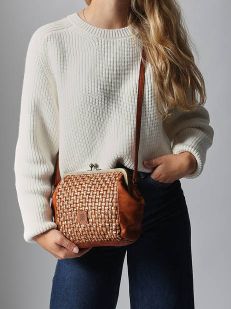 Sac Bandoulière Heritage Cuir Biba Marron heritage KAB21L vue secondaire 1