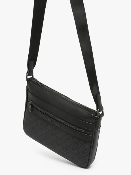 Sac Bandoulière Tommy hilfiger Noir monogram AM13577 vue secondaire 1
