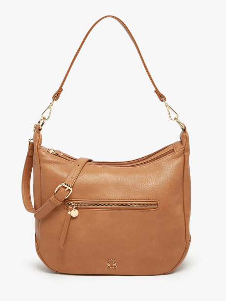 Sac Porté épaule Zip Lulu castagnette Marron zip ZAHED