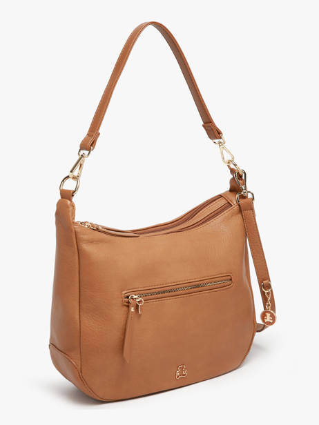 Sac Porté épaule Zip Lulu castagnette Marron zip ZAHED vue secondaire 2