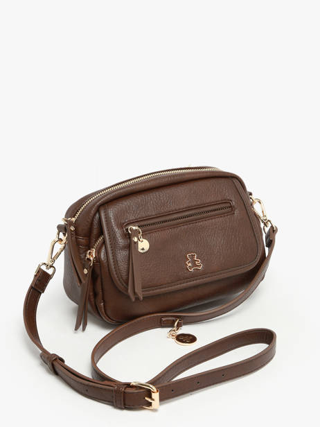 Sac Bandoulière Zip Lulu castagnette Marron zip ZAER vue secondaire 2
