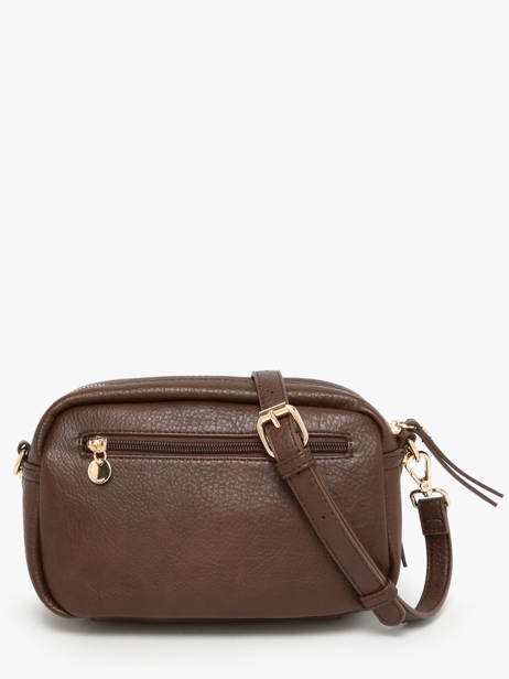 Sac Bandoulière Zip Lulu castagnette Marron zip ZAER vue secondaire 4