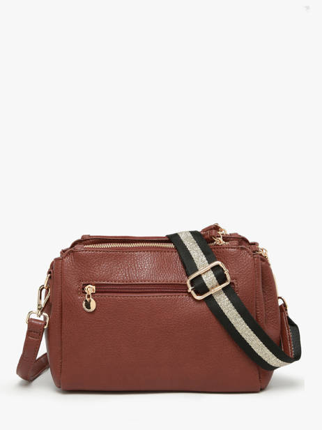 Sac Bandoulière Soft Lulu castagnette Marron soft YAMINA vue secondaire 3