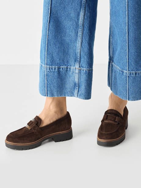 Mocassins En Cuir Tamaris Marron women 43 vue secondaire 1