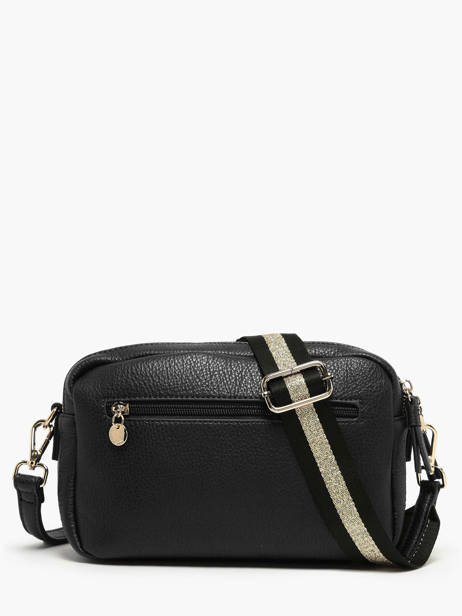Sac Bandoulière Soft Lulu castagnette Noir soft YAHIA vue secondaire 4