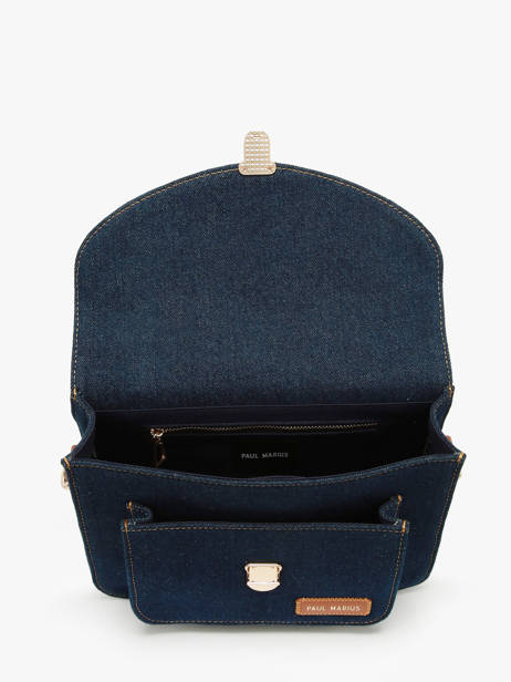 Sac Bandoulière Melle George Denim Brut Paul marius Bleu denim brut GEOR2DEB vue secondaire 3