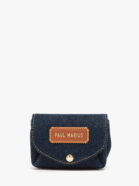 Porte-monnaie Gustave Denim Brut Paul marius Bleu denim brut GUSTADEB
