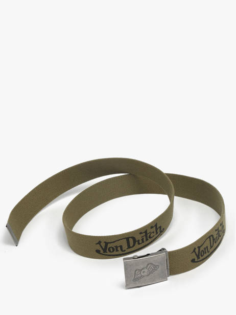 Ceinture Ajustable Nylon Von dutch Vert belt NYLON vue secondaire 2
