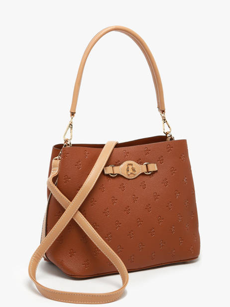 Sac Porté épaule Embossed Lulu castagnette Marron embossed YOUSRA vue secondaire 2