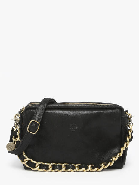Sac Bandoulière Mama Cuir Mila louise Noir vintage 23673X