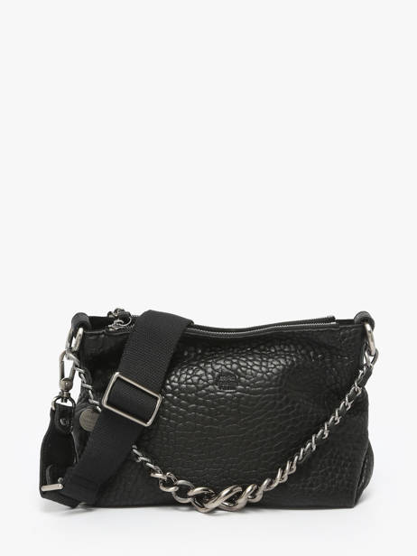 Sac Bandoulière Vintage Cuir Mila louise Noir vintage 3864E