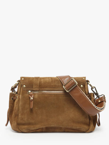 Sac Bandoulière Vintage Cuir Mila louise Marron vintage 3861VC vue secondaire 4