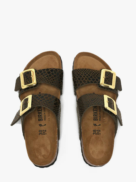 Mules Birkenstock Vert women 1030888 vue secondaire 3