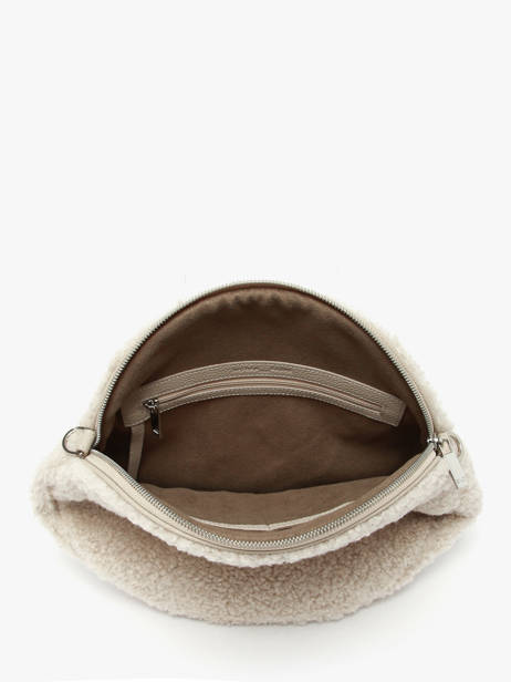 Sac Porté épaule Anna Winter Mouton Et Cuir Nathan baume Beige nathan S vue secondaire 3