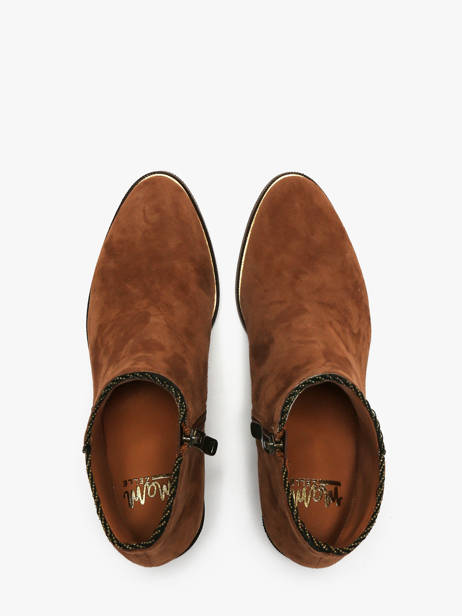 Bottines à Talon Tiglon En Cuir Mam'zelle Marron women CSIUY48 vue secondaire 4