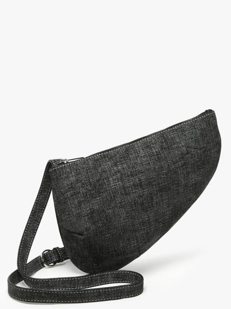 Sac Bandoulière City Perle Tweed Nathan baume Noir n city TW vue secondaire 2
