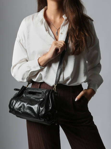 Sac Bandoulière Premium Cuir Gerard darel Noir premium DCS08417 vue secondaire 1