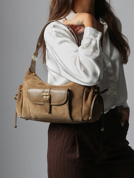 Sac Porté épaule Premium Cuir Gerard darel Beige premium DCS78400 vue secondaire 1