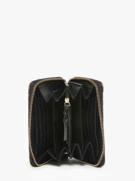 Portefeuille Cuir Paul marius Noir leopard ALICELEO vue secondaire 1