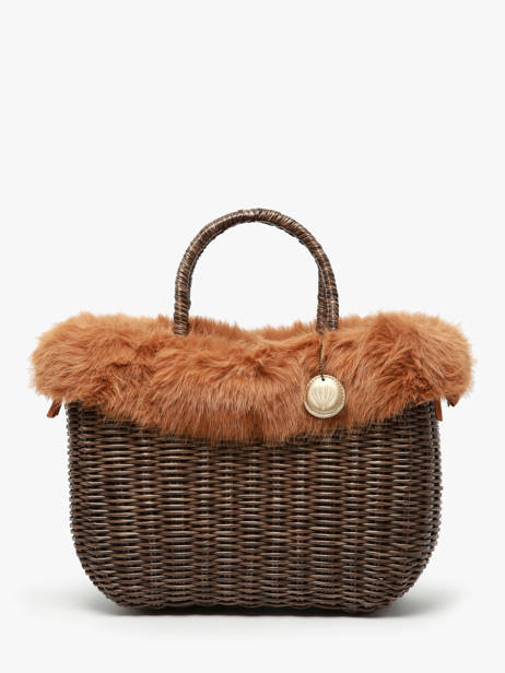 Cabas Doudou Le voyage en panier Marron doudou M