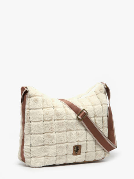 Sac Bandoulière Quadri Polyester Le voyage en panier Beige quadri AHP272 vue secondaire 2